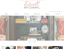 Tablet Screenshot of dwellbycheryl.com